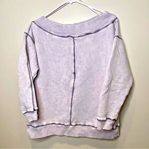 Pilcro Off-the-Shoulder Slouchy Lavender Sweater, Size Small